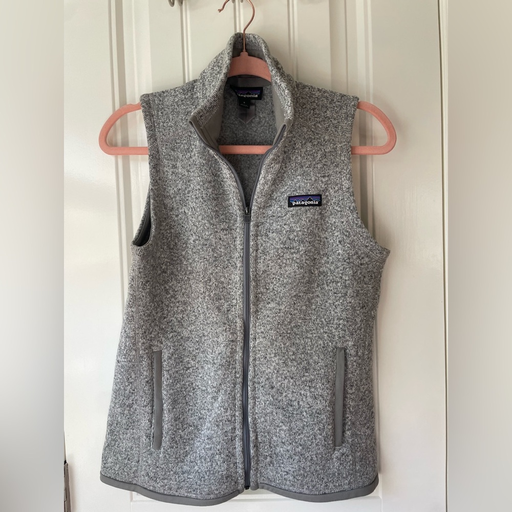 Cozy Grey Patagonia Zip Up Vest